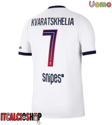 Paris Saint-Germain Khvicha Kvaratskhelia #7 Seconda Maglia 2026-27 Manica Corta